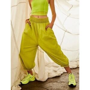 Free People Green Relaxed Fit Joggers